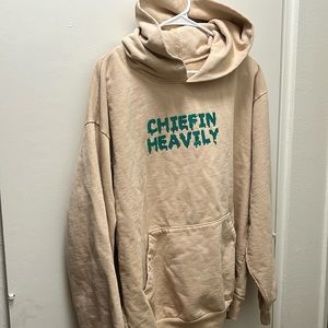Chiefin heavily hoodie large